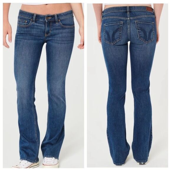 Hollister Soft Stretch Low Rise Boot Cut Jeans Size 28 - Picture 1 of 10